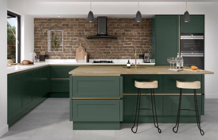 modern l-shape kitchen layout